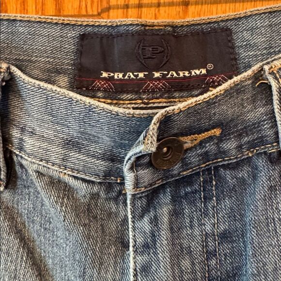 PHAT FARM Baggy Y2K Hip Hop Streetwear Embroidered Jorts Shorts - Picture 3 of 14